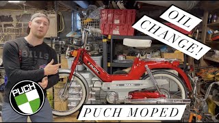 How To Change Puch Maxi Oil I 60 Seconds Puch Maxi E50 Engine oil change [upl. by Mirabel]