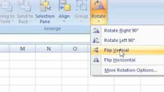 How to rotate the selected object Excel [upl. by Suoivatra]