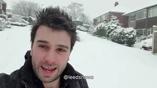 Snow in Leeds 2nd February 2021 [upl. by Aisanahta110]