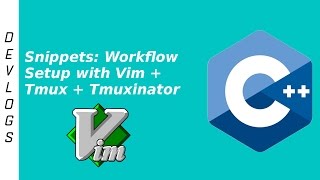 Snippets Workflow setup with vim  tmux  tmuxinator [upl. by Kerrison98]