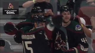 All 9 Arizona Coyotes Shorthanded Goals In first 14 Games of NHL Season 201819 [upl. by Notniv]