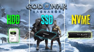 HDD vs SSD vs M2 NVMe  God of War Ragnarok  SSD Required [upl. by Sethi]