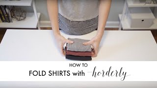 How To Fold Shirts Long Sleeve TShirts Tanks [upl. by Nnyletak]