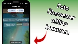 Google Lens Foto Übersetzer App offline benutzen  Anleitung [upl. by Aronel]