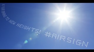 Digital Skywriting The Ultimate Social Media Supercharger [upl. by Aihsetan]