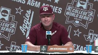 Texas AampM baseball full press conference from June 14 2024 [upl. by Arretal665]