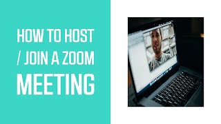 How To Host  Join a Zoom Meeting [upl. by Htirehc]