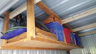 Storage Shed Overhead Shelf [upl. by Ylus]