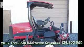 Toro 5510 Reelmaster Crosstrac AWD 2007 19500 [upl. by Heer264]