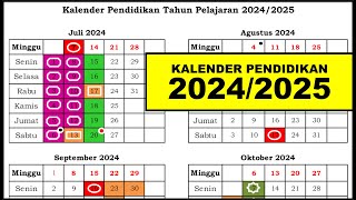 Kalender Pendidikan 2024  2025 Provinsi Bali [upl. by Hahnert]