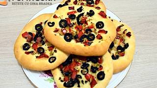 Minipizza de post  pizzette de post reteta simpla  Gina Bradea [upl. by Lainad]