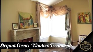 Elegant Corner Window Treatments  GalaxyDesign Video  153 [upl. by Eiba843]