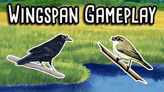 Wingspan Gameplay  Chiffchaff vs Raven [upl. by Marou]