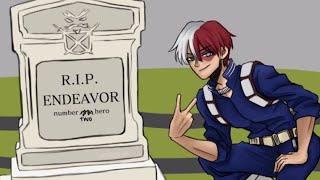 Todoroki hosting Endeavors funeralGacha [upl. by Ainerbas]