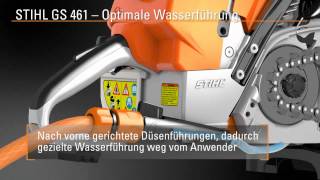 Gesteinschneider STIHL GS 461  LAYERGrosshandel [upl. by Leboff]