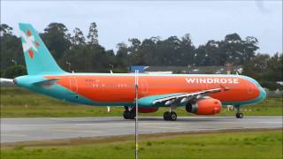 Airbus A321 Windrose URWRJ Take off at Oporto Airport OPOLPPR [upl. by Pendergast627]