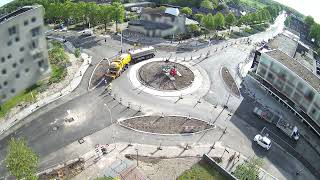 Timelapse rotonde centrum Hardenberg [upl. by Sirromad]