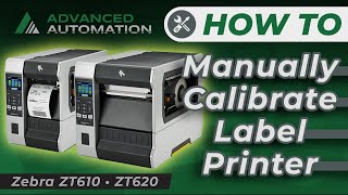 How to Manually Calibrate Label Printer  Zebra ZT610 and Zebra ZT620 [upl. by Medwin596]