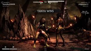 MKX HoneyBee Venomous DVorah vs revetleafing Kobu Jutsu Tanya [upl. by Renwick]