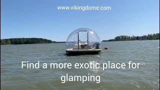 Floating Glamping Dome  can you find a more exotic place for glamping [upl. by Baumann]