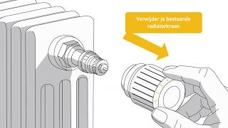 Installatie handleiding slimme radiatorkraan io NL [upl. by Asile]