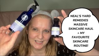 Neals Yard Remedies skincare haul and my favourite skincare routine [upl. by Kyre179]