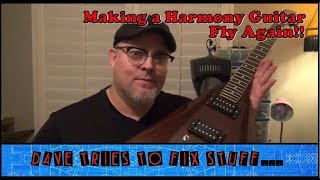 Upgrading Pickups and Electronics in a Harmony Flying V [upl. by Ained]