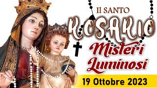 Santo Rosario di oggi 19 Ottobre 2023 alla Madonna del Santo rosario di Pompei [upl. by Simonette677]