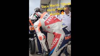 Moment Luca Marini quotObrak Abrikquot Motor Honda RC213V motogp [upl. by Mosley]