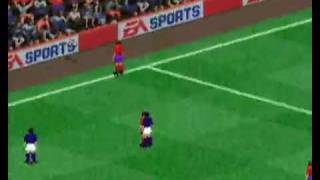 FIFA Soccer 96  SNES Gameplay [upl. by Retsek]