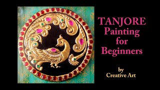 TANJORE PAINTING FOR BEGINNERS [upl. by Tcideneb]