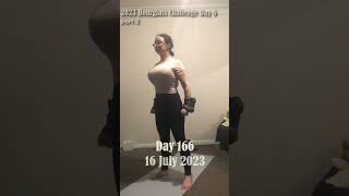 Day 166 Chloe Ting Transformation amp Weight Loss Challenge 2023 Motivation 💚 part 2 [upl. by Rafaello]