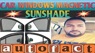 Autofact Magnetic Windows Sunshade For Honda Amaze Car [upl. by Kimball]