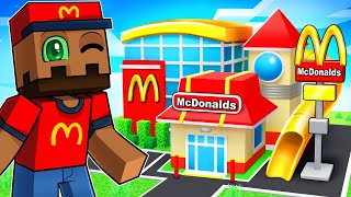 Abrí Mi Propio Restaurante MCDONALDS en Minecraft [upl. by Blakeley]