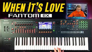 When Its Love Van Halen Roland Fantom EX  Jupiter8 ACB amp Synth Model JD800 [upl. by Kozloski]