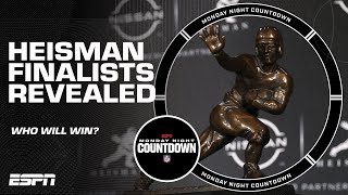 HEISMAN FINALISTS REVEALED 🚨 Who will take home the 87th Heisman Trophy  Monday Night Countdown [upl. by Cherilyn]