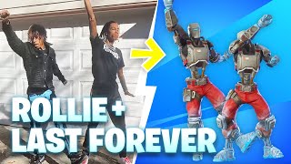 ROLLIE amp LAST FOREVER EMOTE IN REAL LIFE 100 SYNC Fortnite Emote [upl. by Ed497]