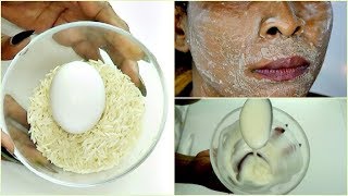 RICE AND EGG FOR INSTANT FACE LIFT GET RID OF WRINKLES SAGGING SKIN ANTI  AGING Khichi Be [upl. by Eecyaj889]