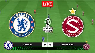 🔴LIVE  Chelsea vs Servette  UEFA Conference League Qualifying 20242025 [upl. by Walburga]