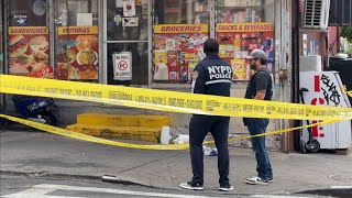 Innocent Bystander Woman Critically Wounded From Shooting Exclusive Security Footage 82224 Bronx [upl. by Brunelle]