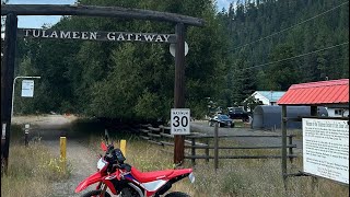 Exploring Tulameen BC and The Kettle Valley Rail Trail on my Honda CRF 300L [upl. by Ahswat941]