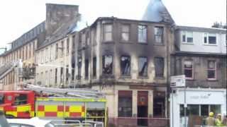 Fire GeorgeCauseyside Street Paisley  The George  240213 [upl. by Anikes362]