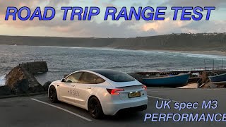 New Tesla M3P range and efficiency test for UK version  79kWh Model 3 Performance [upl. by Nitsirk275]