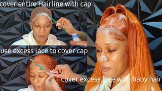 ULTIMATE MELT🔥  13x4 Frontal Wig Install  Halfuphalfdown amp Edges  elfinhair hairstyle [upl. by Laven]