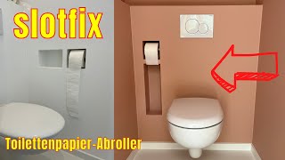 Einbau montagefertige Nische für Toilettenpapier Abroller  Toilettenbürste slotfix von Brado DIY [upl. by Frants654]