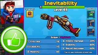 Pixel Gun 3D  Inevitability  Mythical lvl65 Max Upgrade [upl. by Ossy385]