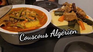 Plat traditionnel Couscous algérien Cest juste un régal [upl. by Maon]