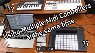 Using Multiple Midi Controllers in Ableton Live [upl. by Cirre886]