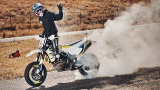 KIKANINAC EN CALIFORNIE  HUSQVARNA 701 RIDEOUT 2017 [upl. by Araz]