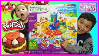 PlayDoh Deluxe Dough Food Set How To Make Dough Food Kids Toys Channel Play Doh Videos DaeleneFP [upl. by Eleanora792]